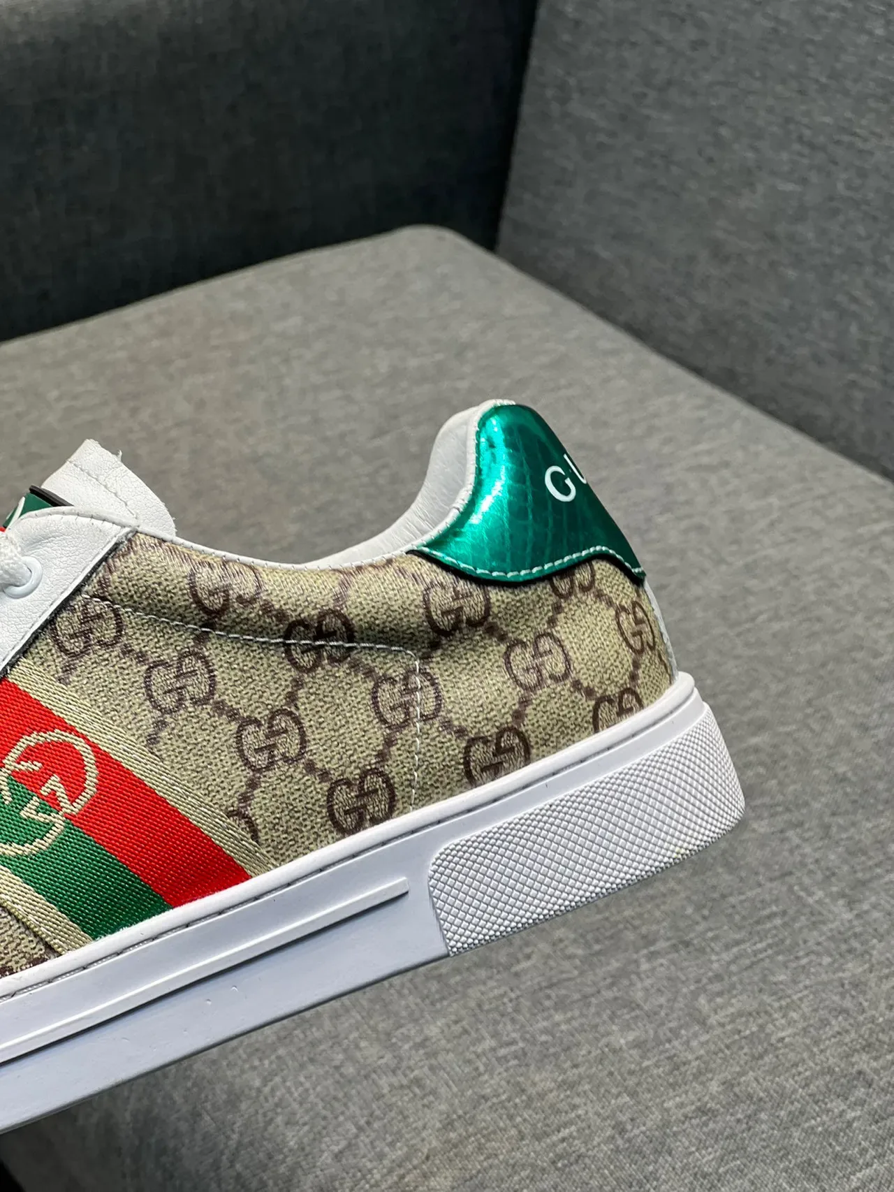 Gucci Ace GG Monogram Web Stripe tênis lifestyle 8