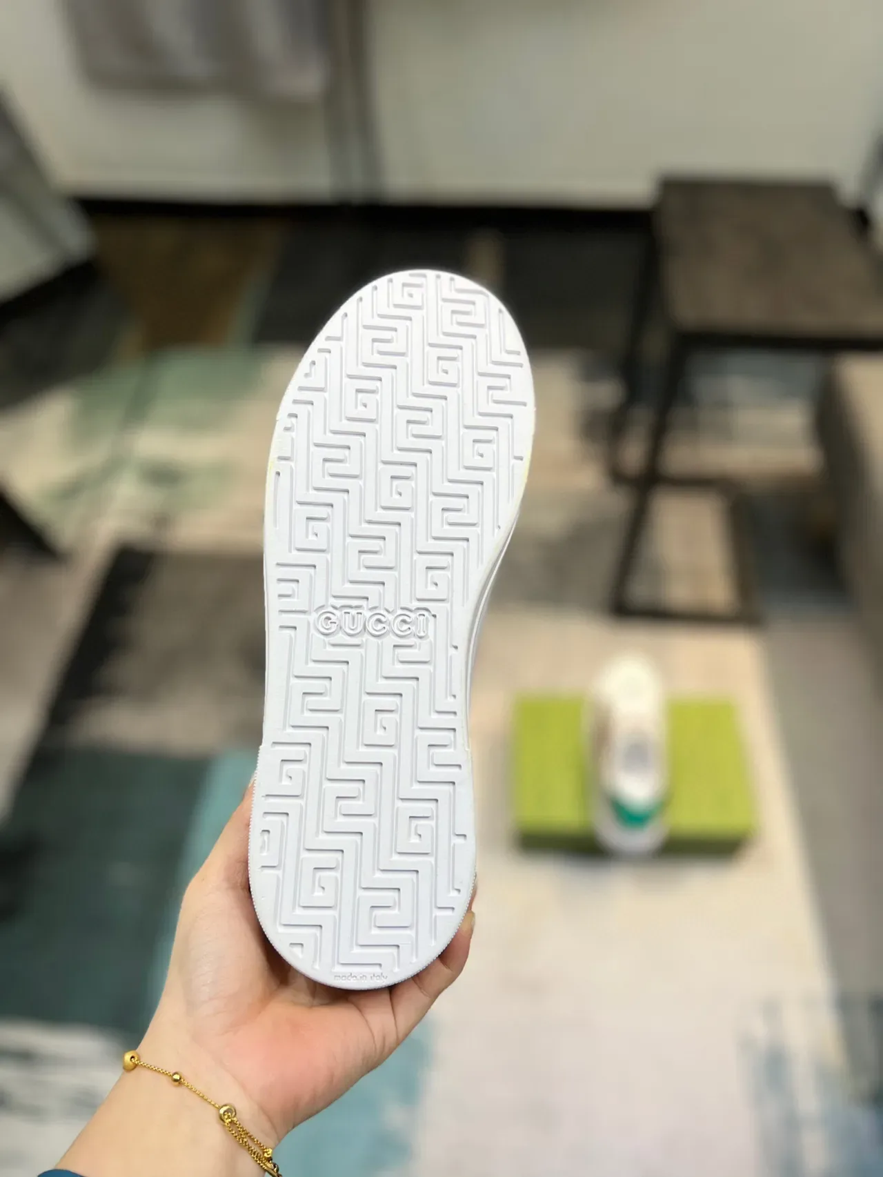 Gucci Ace GG Monogram Web Stripe tênis lifestyle 9
