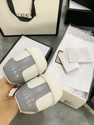 Gucci Ace Perforated Logo White Lifestyle Sneakers 5