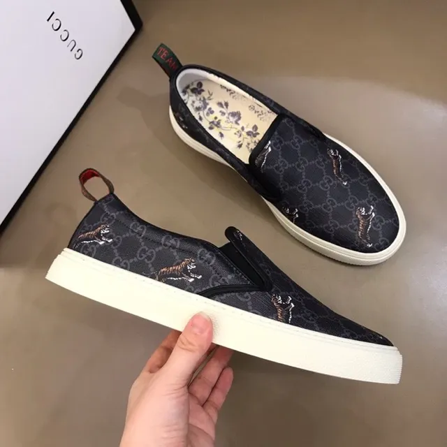 Gucci Ace Tiger broderie GG Monogram mocassins slip-on 8