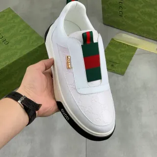 Gucci Ace White Green Red Web Stripe Lifestyle Sneakers