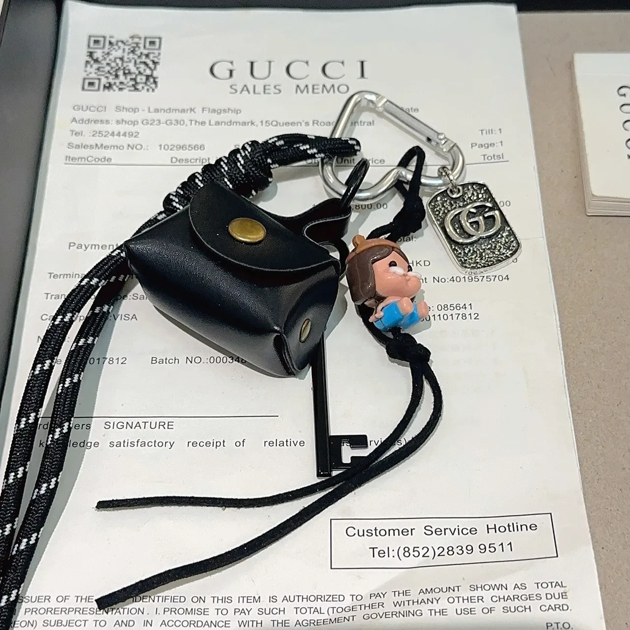 Gucci Black Gold Mini Leather Pouch Paracord Lanyard Camera Bag 6
