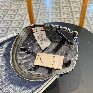 Gucci Denim Faded Wash Baseball Cap