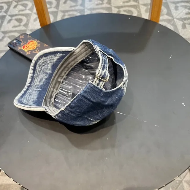 Gucci Boné de beisebol de denim lavado desbotado 7