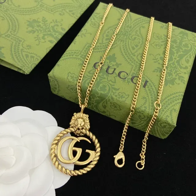 Gucci Dionysus Collier tête de lion or corde torsadée 3