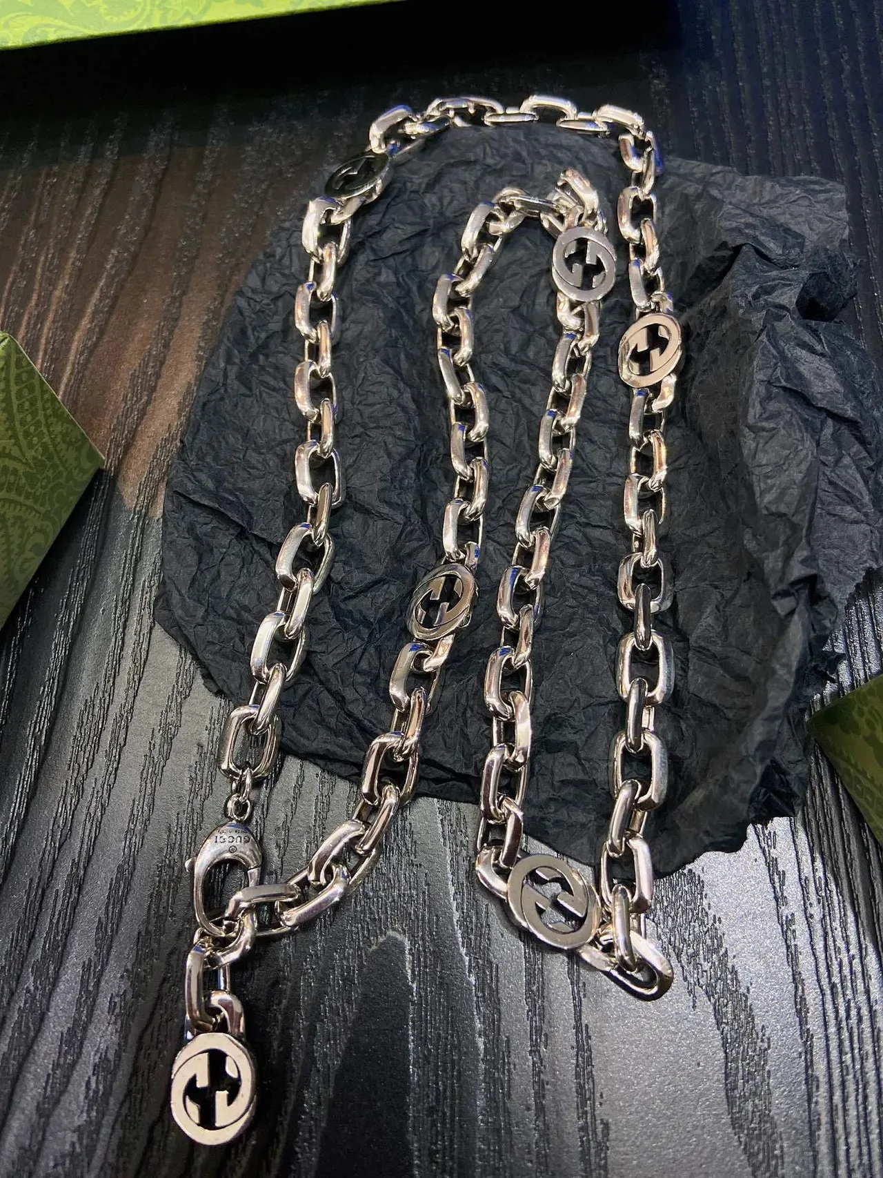 Gucci Double G Enamel Chain Necklace 3