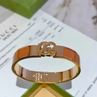 Gucci Enamel Interlocking G Bangle Bracelet
