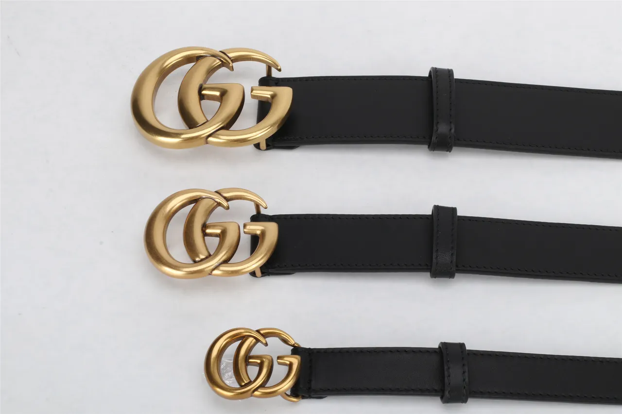 Gucci GG Marmont ceinture en cuir noire dorée monogramme embossé boucle double G 4