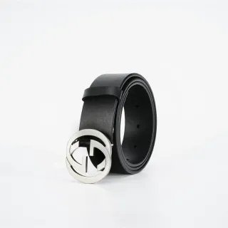 Gucci GG Marmont Interlocking G Black Leather Belt