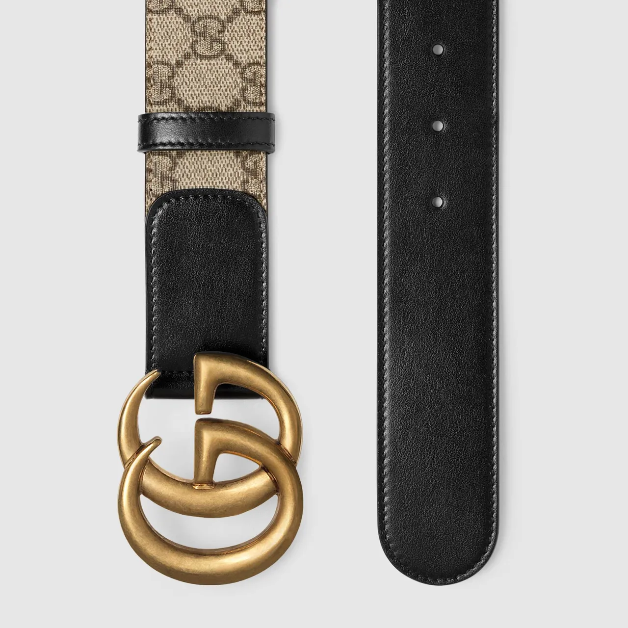 Gucci GG Marmont Interlocking G Buckle Leather Belt 3