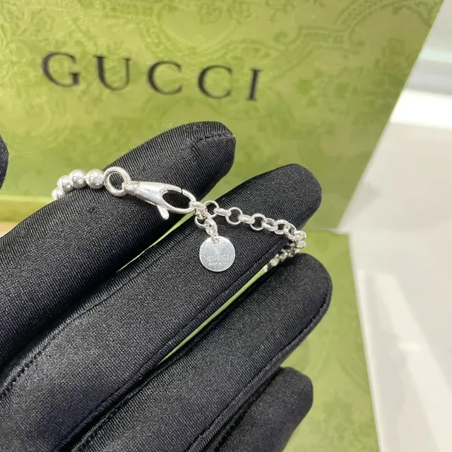 Gucci GG Marmont Interlocking G Logo Circular Pendant Necklace 5