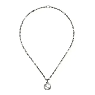 Gucci GG Marmont Interlocking G Silver-Toned Chain Necklace
