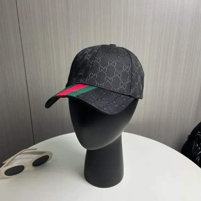 Gucci قبعة بيسبول GG Monogram كانفاس ويب سترايب 2