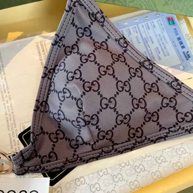 Gucci GG Monogram Halter Triangle Top and Low-Rise Briefs Swimwear 4