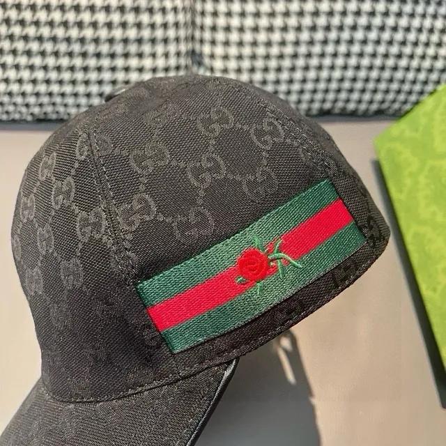 Gucci GG Monogram Web Stripe Baseball Cap 6