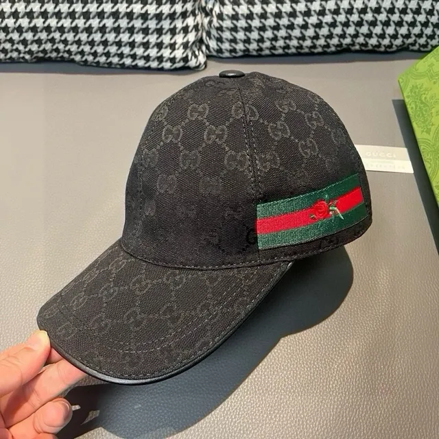 Gucci GG Monogram Web Stripe Baseball Cap 7