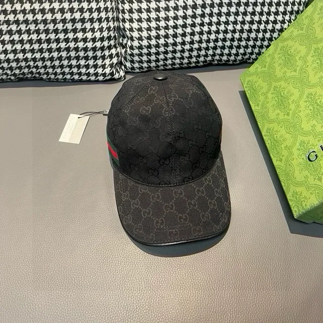 Gucci GG Monogram Web Stripe Baseball Cap 9