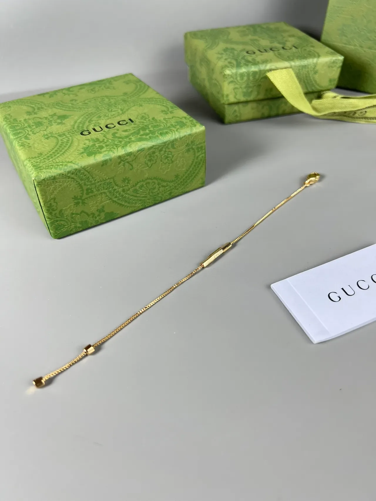 Gucci Gold-Tone Pavé Crystal Bar Bracelet 5