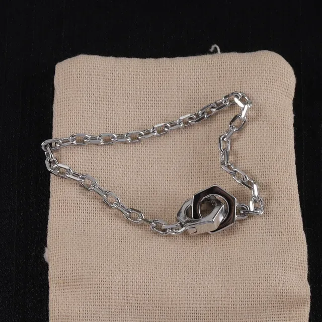Gucci Hexagon Nut Silver Chain Bracelet 3