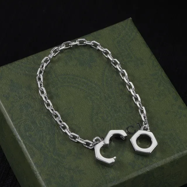 Gucci Hexagon Nut Silver Chain Bracelet 6