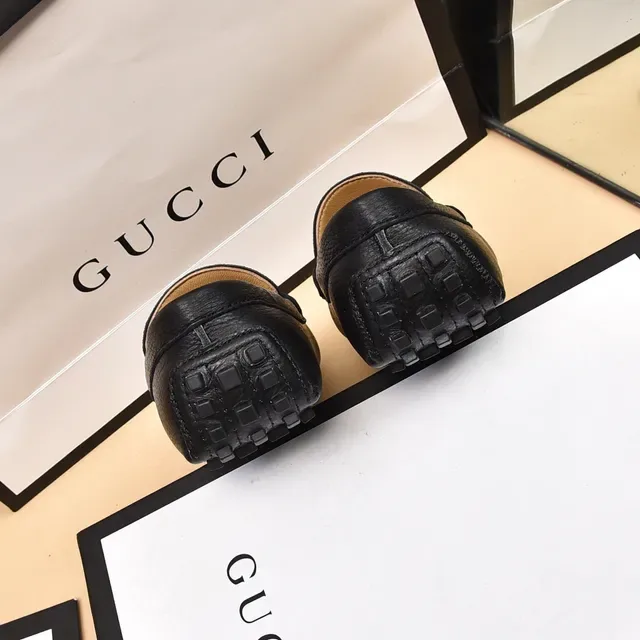 Gucci Horsebit 1955 Beige and Black GG Canvas Loafers 2