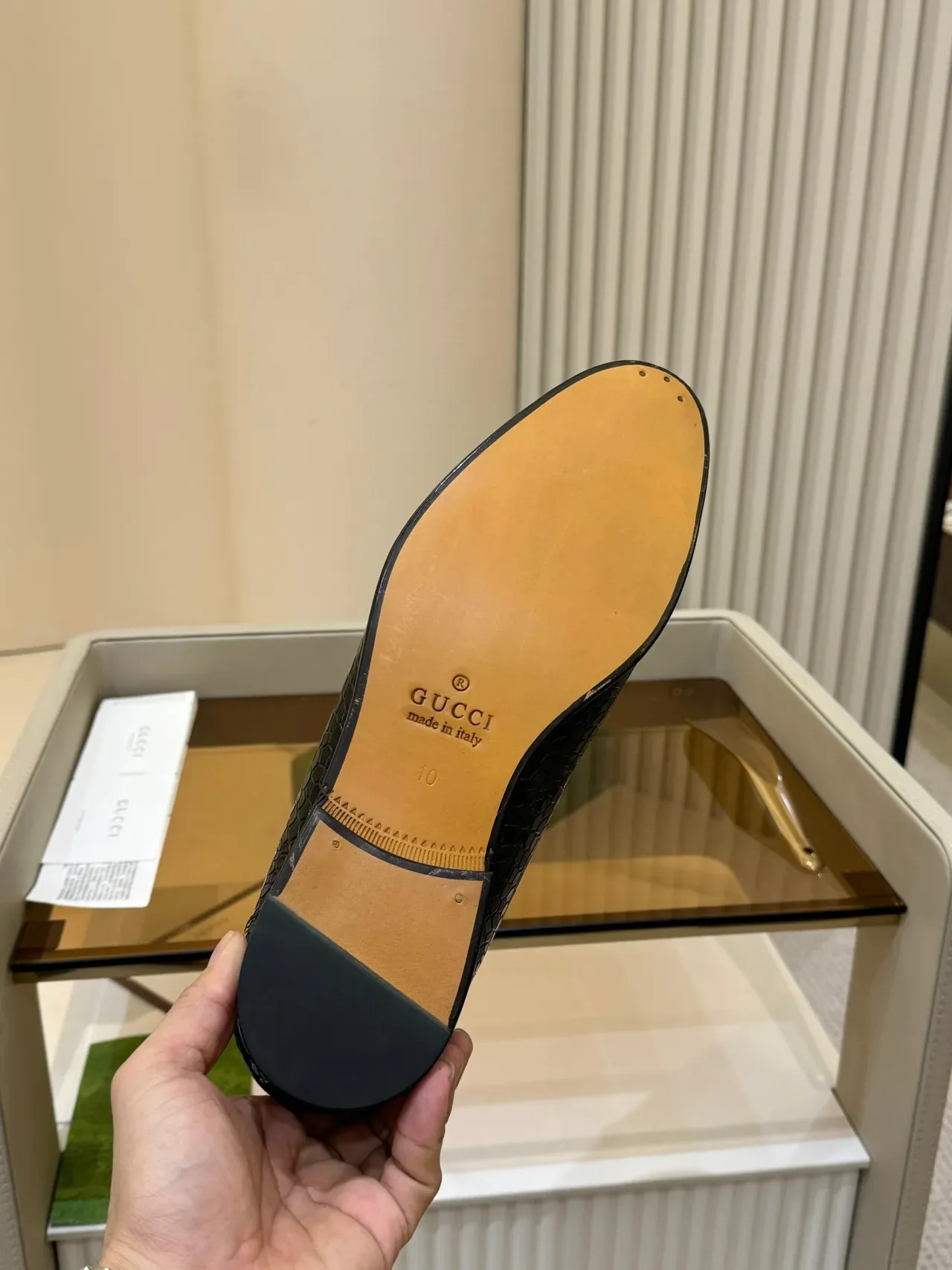 Gucci Horsebit 1955 Black Croc-Embossed Leather Loafer 2