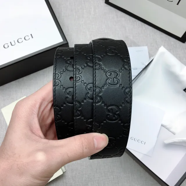 Gucci Horsebit 1955 কালো উলকিযুক্ত GG চামড়ার বেল্ট 2
