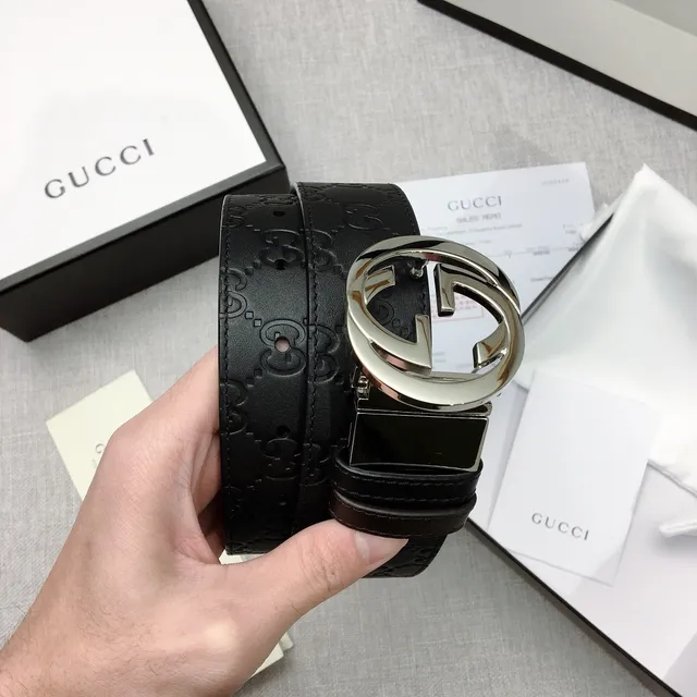 Gucci Horsebit 1955 কালো উলকিযুক্ত GG চামড়ার বেল্ট 3
