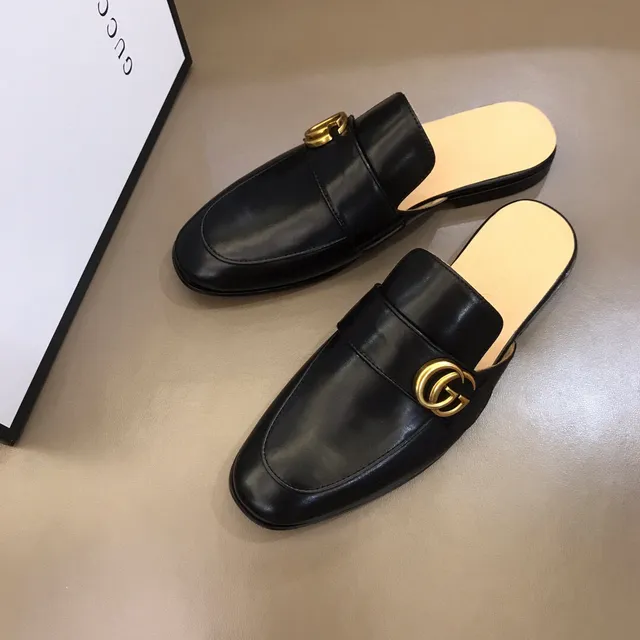 Gucci Horsebit 1955 Black Leather Gold Buckle Loafer 9