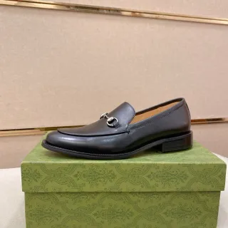 Gucci Horsebit 1955 黑色皮革 Horsebit Loafer