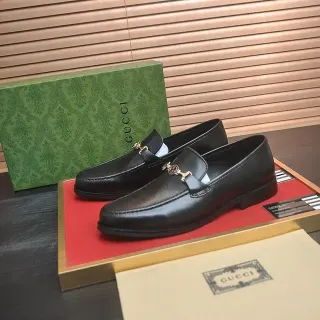 Gucci Horsebit 1955 ब्लैक लेदर हॉर्सबिट लोफर्स