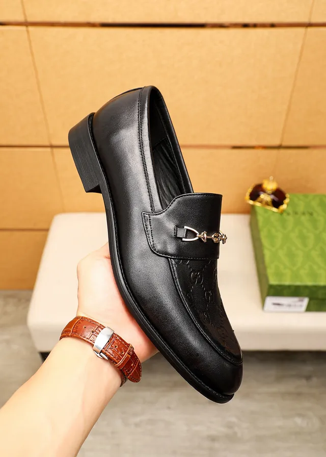 Gucci Horsebit 1955 Black Leather Horsebit Loafers 7