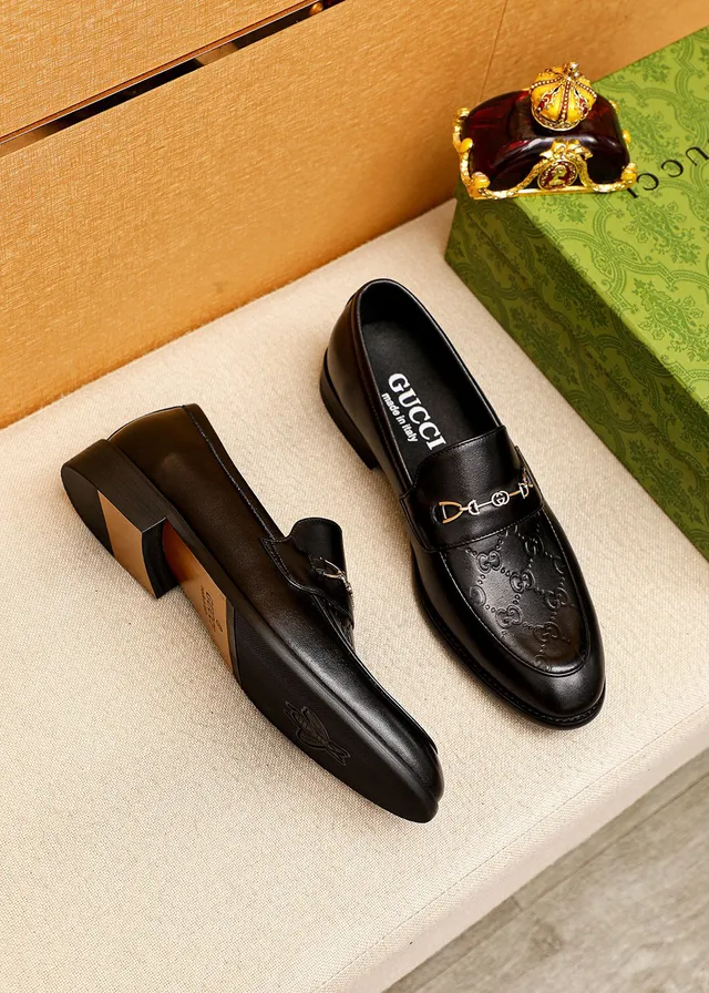 Gucci Horsebit 1955 Black Leather Horsebit Loafers 9
