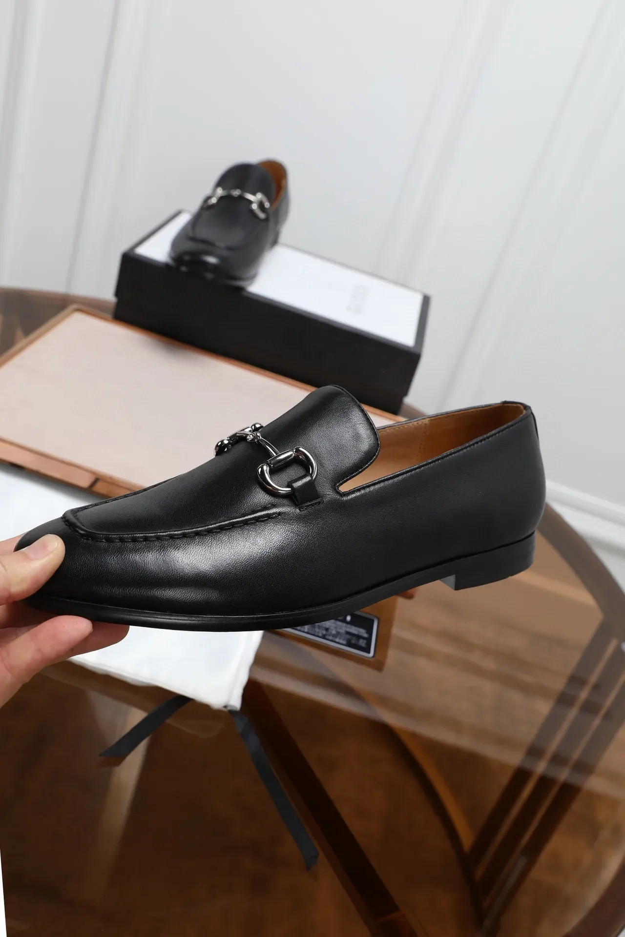 Gucci Horsebit 1955 Black Leather Horsebit Loafers 2