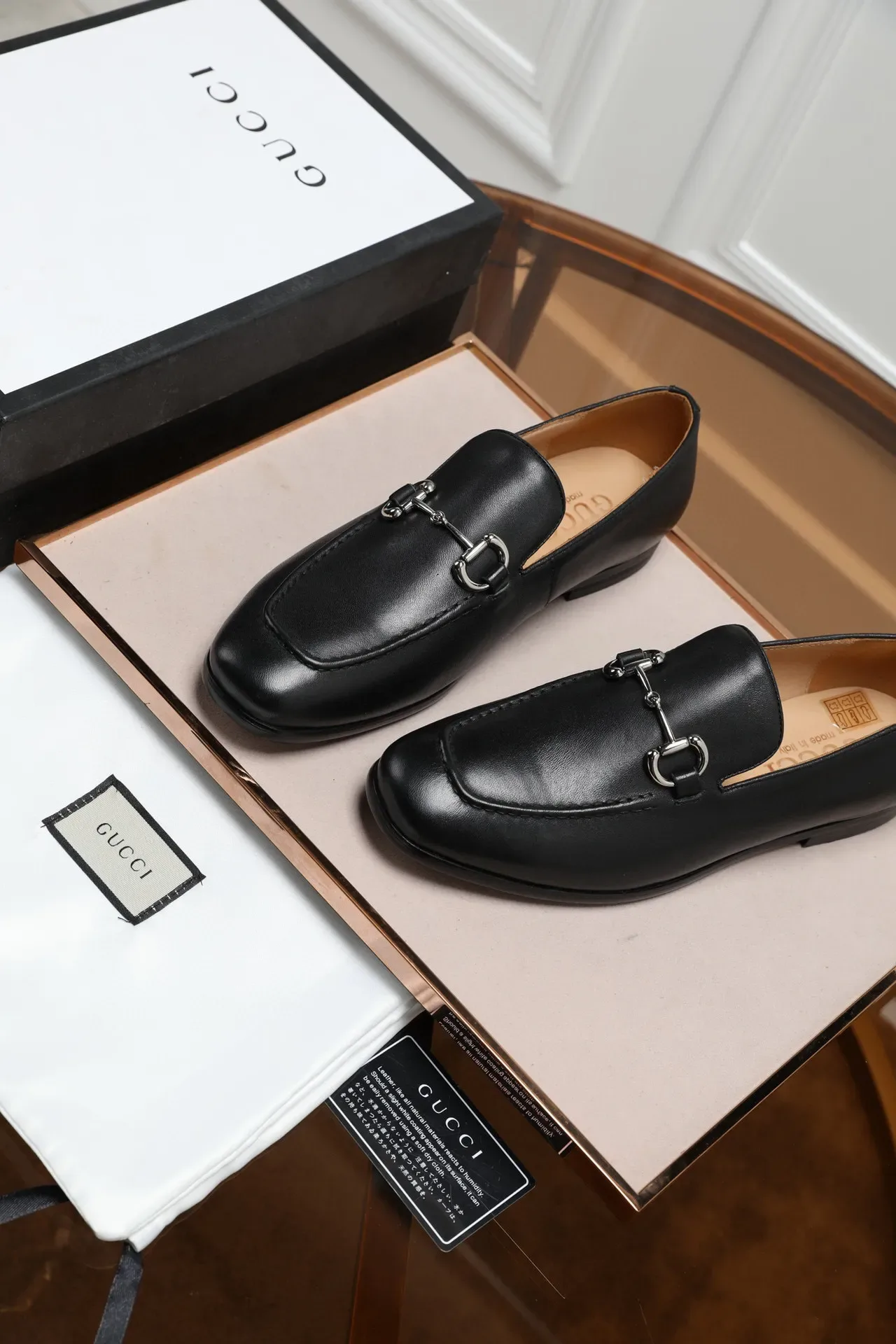 Gucci Horsebit 1955 Black Leather Horsebit Loafers 7