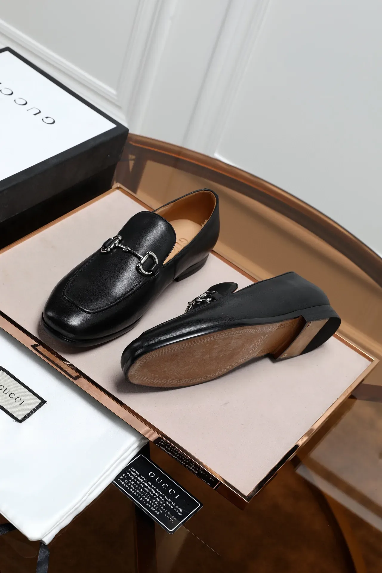 Gucci Horsebit 1955 Black Leather Horsebit Loafers 8
