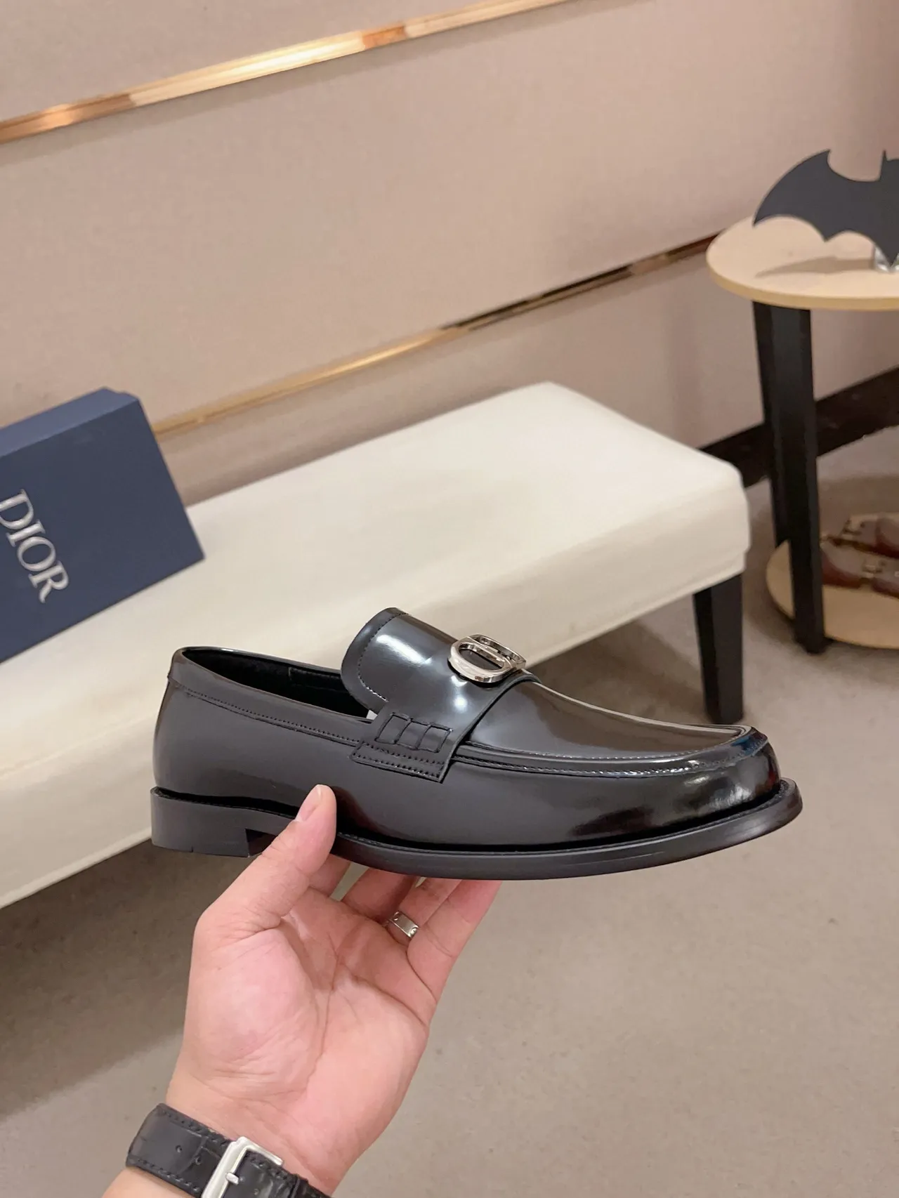 Gucci Horsebit 1955 حذاء لوفر جلد أسود لامع 4
