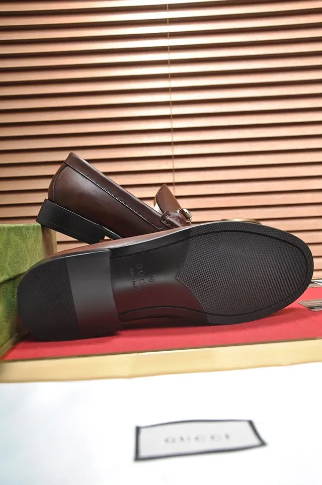 Gucci Horsebit 1955 Brown Leather Loafers 3