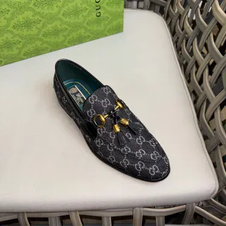 Gucci Horsebit 1955 GG Monogram 黑色乐福鞋