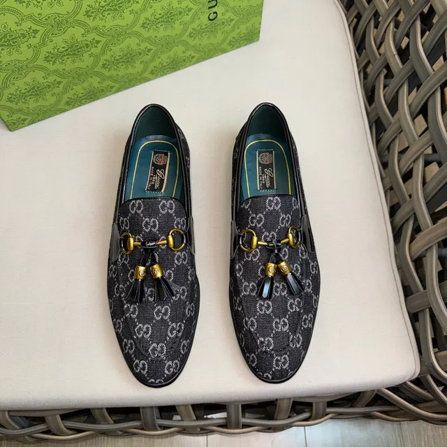 Gucci Horsebit 1955 GG Monogram Black Loafer 2
