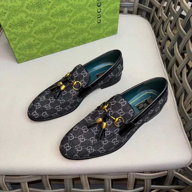 Gucci Horsebit 1955 GG Monogram Black Loafer 3