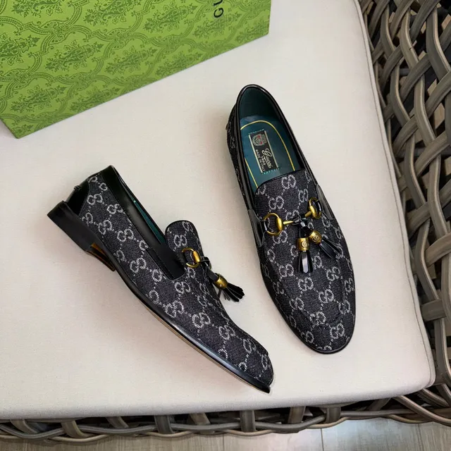 Gucci Horsebit 1955 GG Monogram Black Loafer 4
