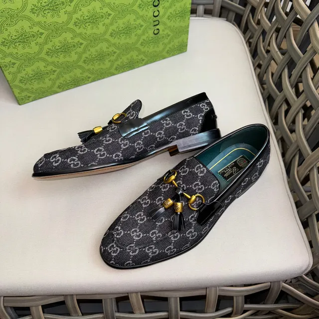 Gucci Horsebit 1955 GG Monogram Black Loafer 5