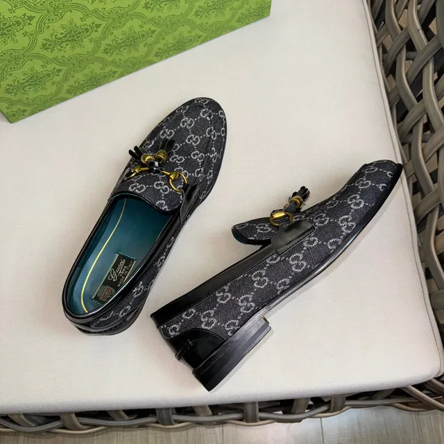 Gucci Horsebit 1955 GG Monogram Black Loafer 6