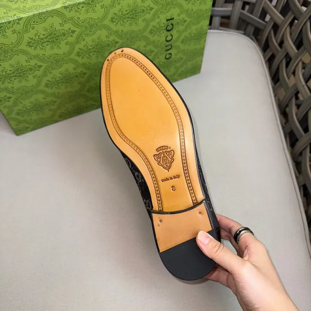 Gucci Horsebit 1955 GG Monogram Black Loafer 8