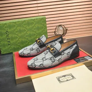 Gucci Horsebit 1955 GG Monogram Canvas Loafers