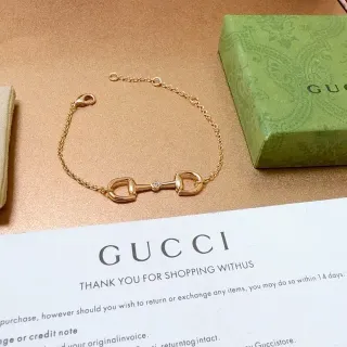 Gucci Horsebit 1955 Pulsera de Cristal Dorado