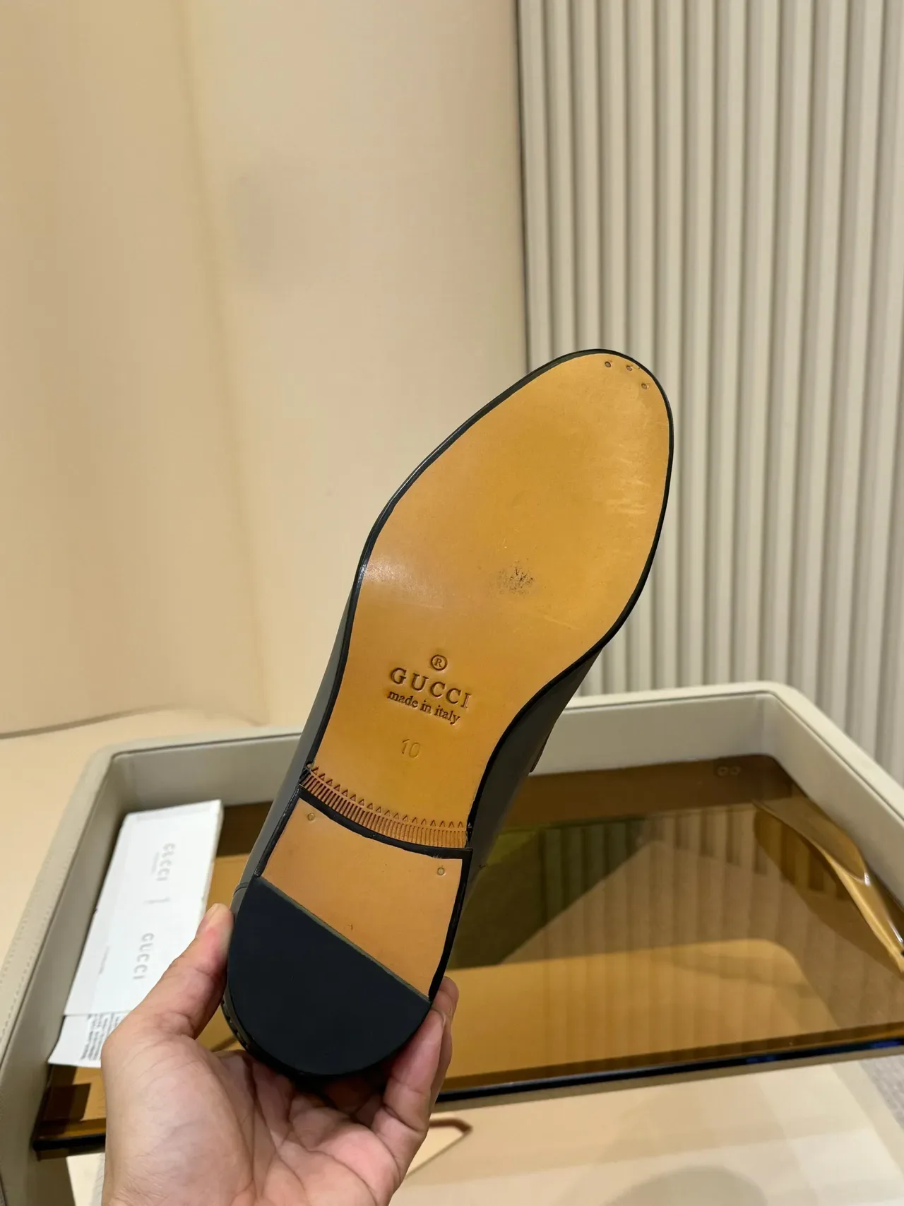 Gucci Horsebit 1955 Gray Leather Loafer 2