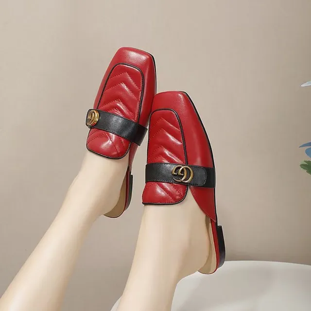 Gucci Horsebit 1955 Mocassins en Cuir Rouge et Noir Quiltés 12