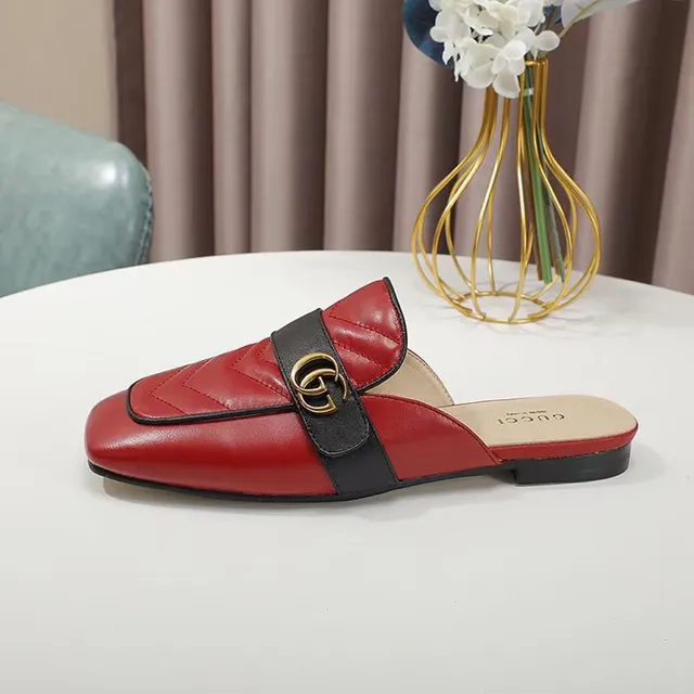 Gucci Horsebit 1955 Mocassins en Cuir Rouge et Noir Quiltés 13